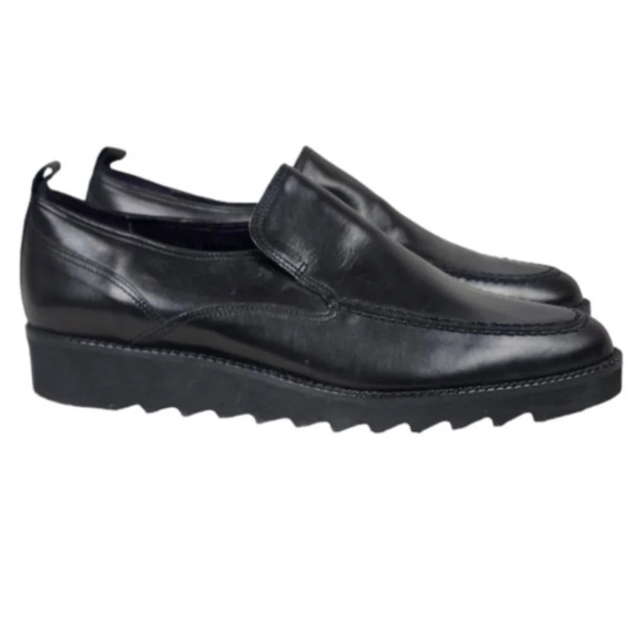 Donald J Pliner Sport Doro Leather Loafers Dark Purple Size 7 1/2M - Picture 1 of 14